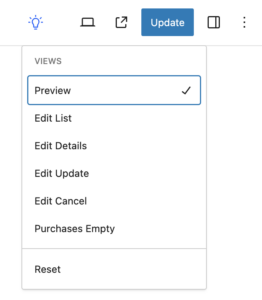 Account Subscription Views