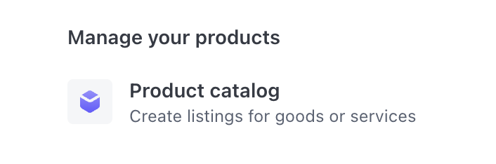 Stripe Product Catalog